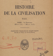Histoire de la civilisation. Tome 8